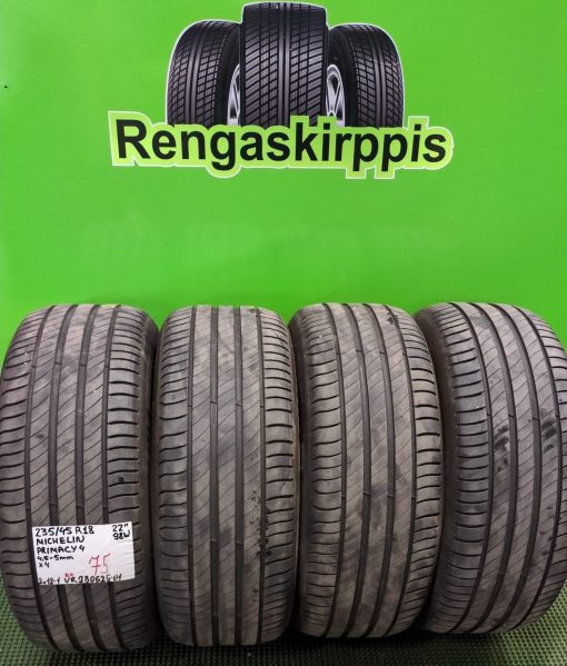 235/45R18 Michelin Primacy 4 98W kesä 4,5-5mm / 2V12-1