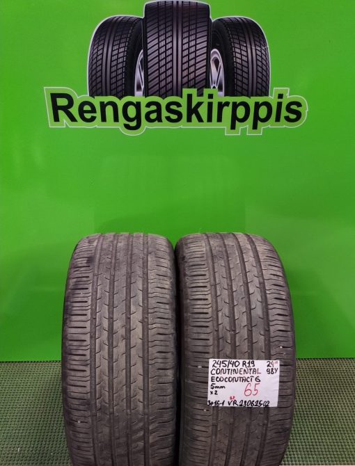 245/40R19 Continental EcoContact 6 98Y kesä 5mm / 3P16-1