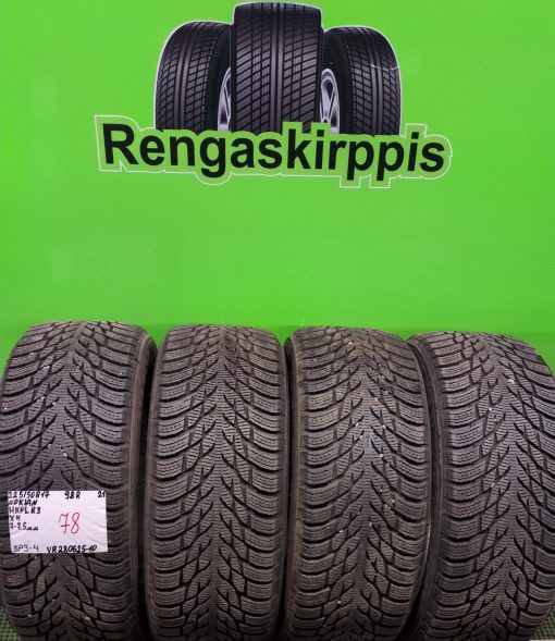 225/50R17 Nokian HKPL R3 98R kitka 7-7,5mm / 3P9-4