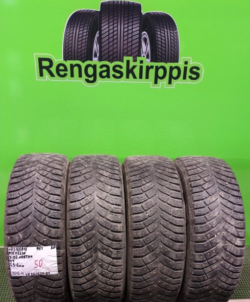 195/65R15 Michelin X-Ice North 4 95T nasta 5,5-6mm / 3P9-4