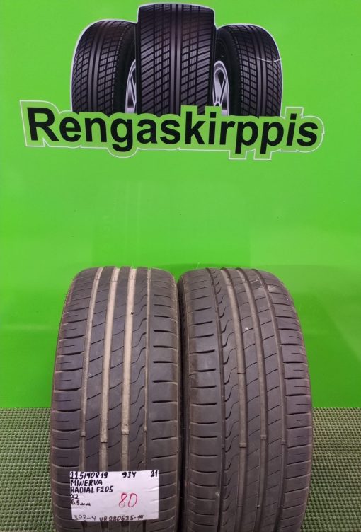 225/40R19 Minerva Radial F205 93Y kesä 6,5mm / 3P8-4