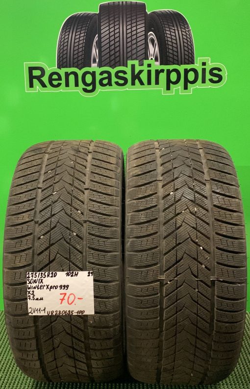 275/35R20 Sonix Winter X-Pro 999 102H kitka 7,5mm / 2V11-1
