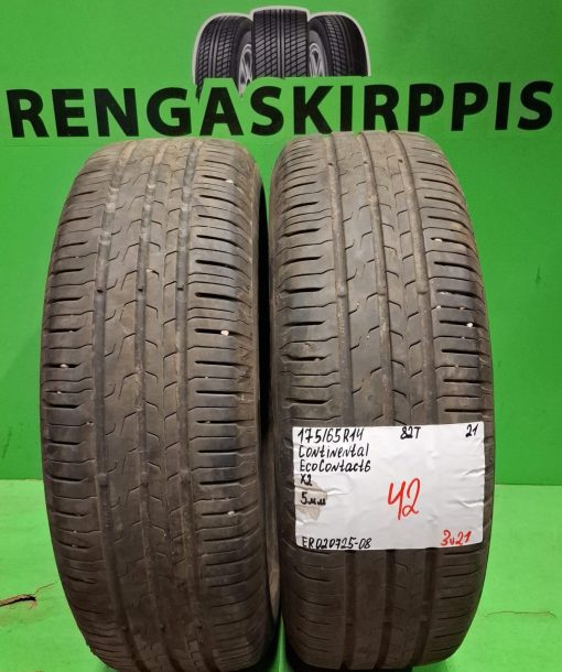 175/65R14 Continental EcoContact 6 82T kesä 5mm / 3V21