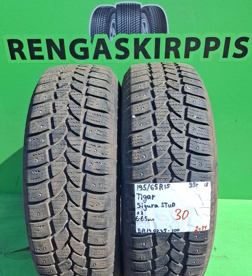 195/65R15 Tigar Sigura Stud 95T nasta 6-6,5mm / 2V24