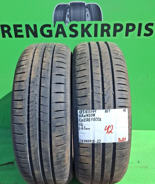 185/65R14 Hankook Kinergy Eco2 86T kesä 6-6,5mm / 3V21