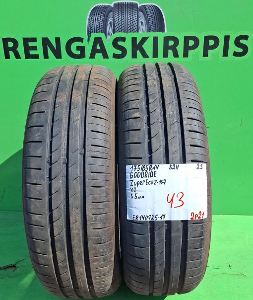 175/65R14 Goodride Zuper Eco Z107 82H kesä 5,5mm / 2P21