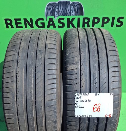 235/45R18 Pirelli Cinturato P7 98W kesä 4,5-5mm / 6-12