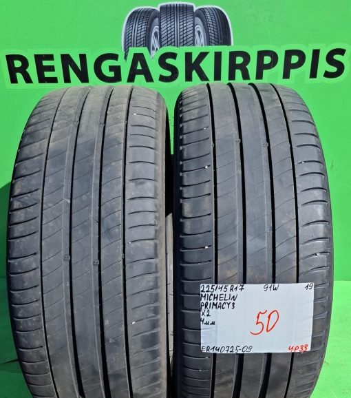 225/45R17 Michelin Primacy 3 91W kesä 4mm / 4P33