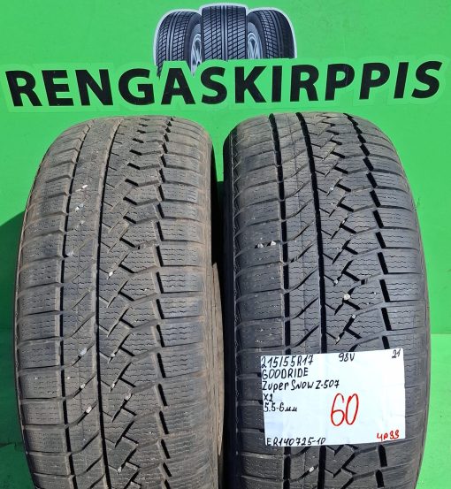 215/55R17 Goodride Zuper Snow Z507 98V kitka 5,5-6mm / 4P33