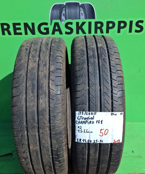 175/65R15 GT Radial Champiro FE1 84H kesä 4,5-5,5mm / 2V13