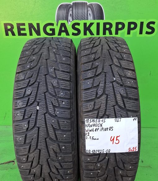 185/65R15 Hankook Winter IPike RS 92T nasta 7-7,5mm / 2V25