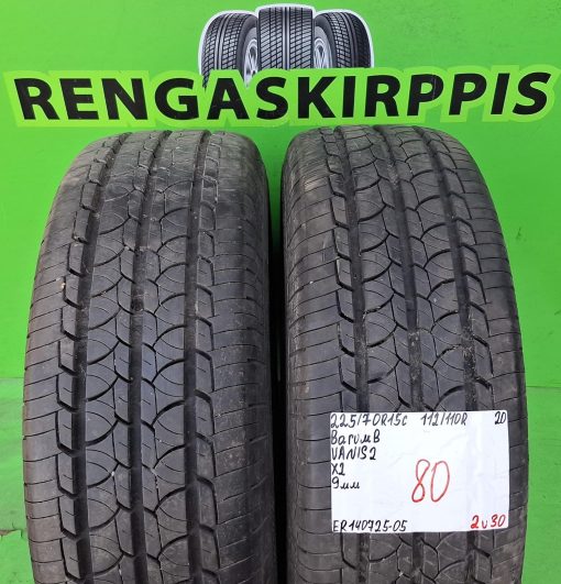 225/70R15C Barum Vanis 2 112/110R kesä 9mm / 2V30