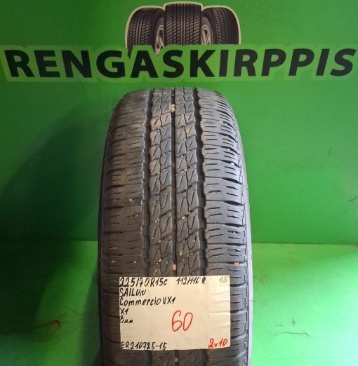 225/70R15C Sailun Commercio VX1 112/110R kesä 8mm / 2V10