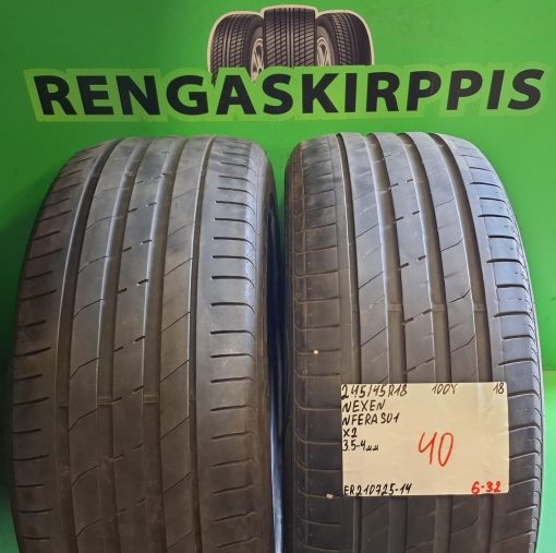 245/45R18 Nexen NFera SU1 100Y kesä 3,5-4mm / 6-32