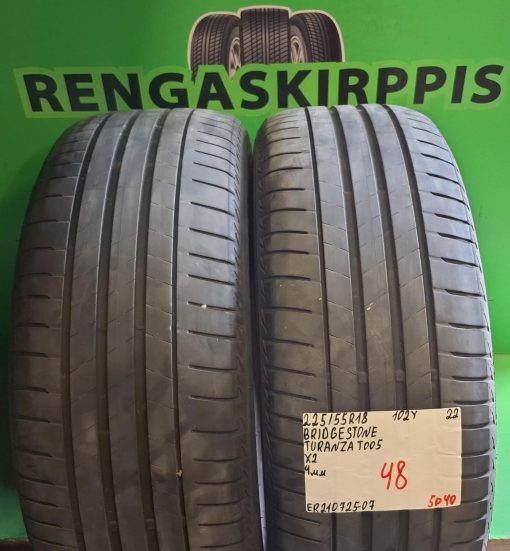 225/55R18 Bridgestone Turanza T005 102Y kesä 4mm / 5P40