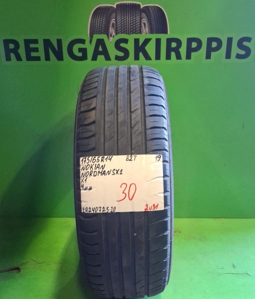175/65R14 Nokian Nordman SX2 82T kesä 4mm / 2V31