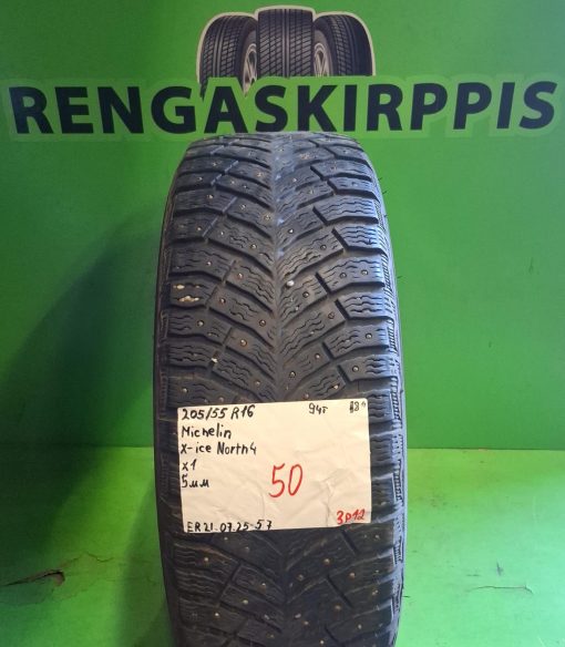 205/55R16 Michelin X-Ice North 4 94T nasta 5mm / 3P12