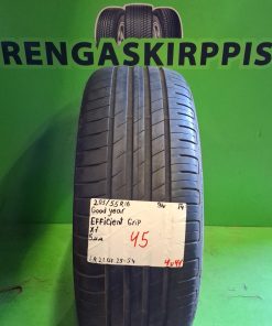 205/55R16 GoodYear EfficientGrip 91V kesä 5mm / 4V41