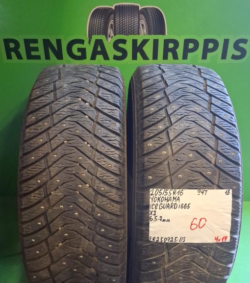 205/55R16 Yokohama Ice Guard IG65 94T nasta 6,5-7mm / 4V14