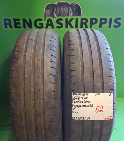 195/65R15 GoodYear EfficientGrip Performance 2 91H kesä 6mm / 2V25