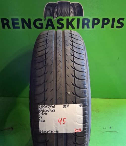 205/60R16 BFGoodrich G-Grip 92H kesä 5mm / 3P22