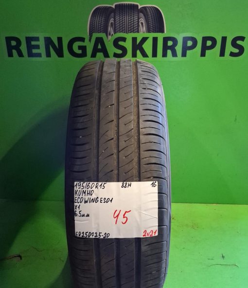 195/60R15 Kumho Eco Wing ES01 88H kesä 6,5mm / 2V21