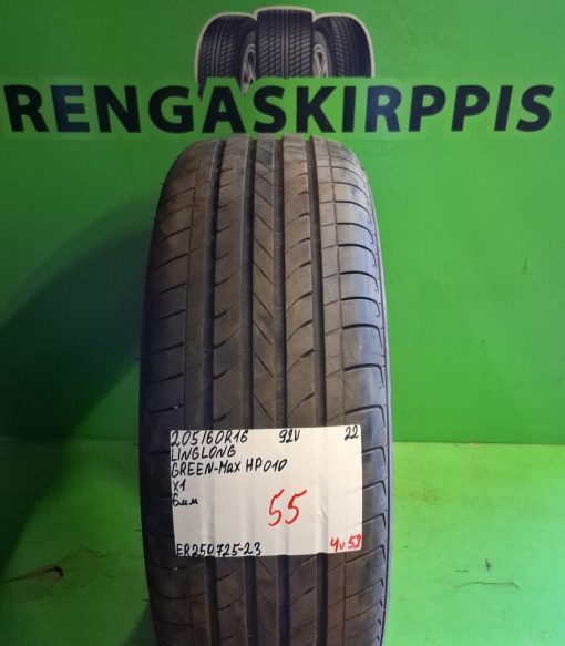 205/60R16 LingLong GreenMax HP010 92V kesä 6mm / 4V52