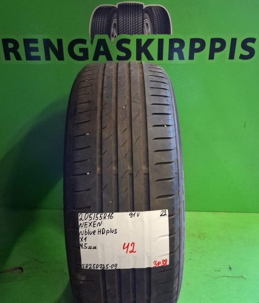 205/55R16 Nexen NBlue HD Plus 92V kesä 4,5mm / 3P32