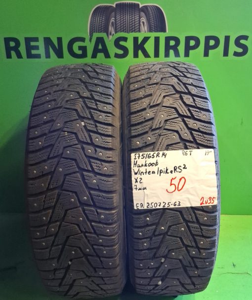 175/65R14 Hankook Winter IPike RS2 86T nasta 7mm / 2V35
