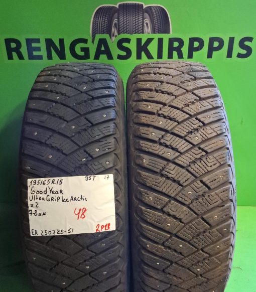 195/65R15 GoodYear UltraGrip Ive Arctic 95T nasta 7-8mm / 2P13