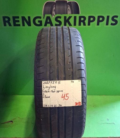 205/55R16 LingLong GreenMax HP010 91H kesä 5,5mm / 3P32