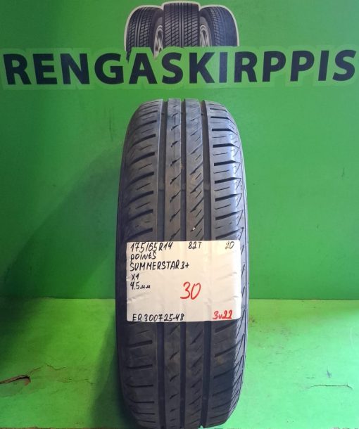 175/65R14 PointS Summerstar 3+ 82T kesä 4,5mm / 3V22