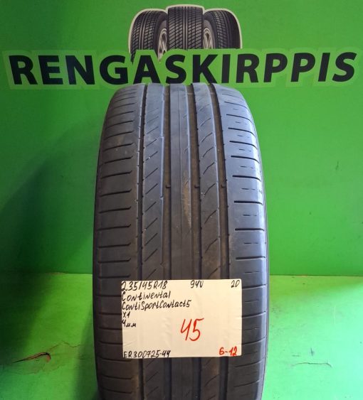 235/45R18 Continental ContiSportContact 5 94V kesä 4mm / 6-12