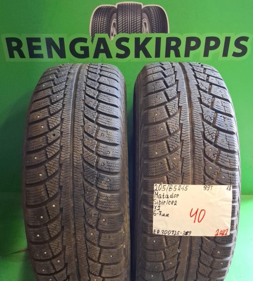 205/65R15 Matador Sibir Ice 2 99T nasta 6-7mm / 2P22