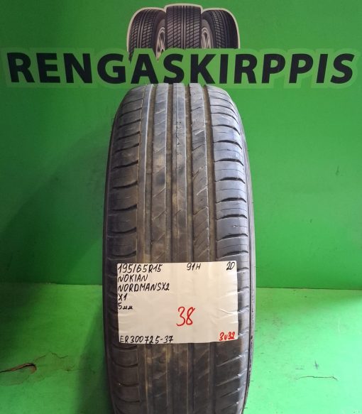 195/65R15 Nokian Nordman SX2 91H kesä 5mm / 3V32