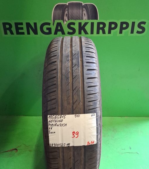 195/65R15 Norauto Prevensys 4 91V kesä 5mm / 3V31