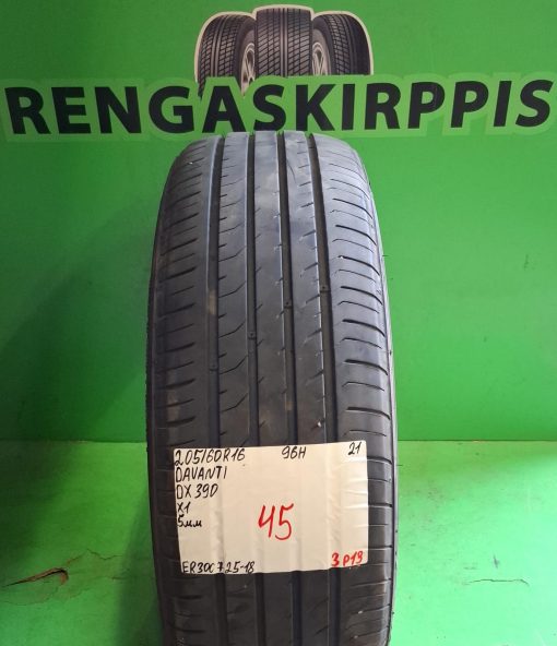 205/60R16 Davanti DX390 96H kesä 5mm / 3P13