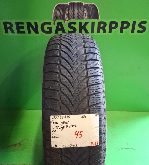 215/65R16 GoodYear UltraGrip Ice 2 98T kitka 5mm / 4V53