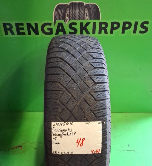 215/65R16 Continental VikingContact 7 102T kitka 5mm / 4V53