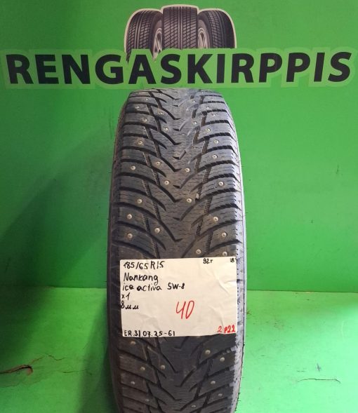 185/65R15 Nankang IceActiva SW8 92T nasta 8mm / 2P22