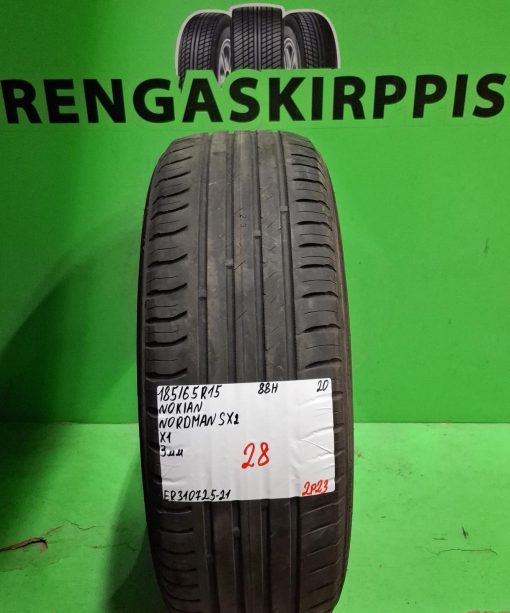 185/65R15 Nokian Nordman SX2 88H kesä 3mm / 2P23
