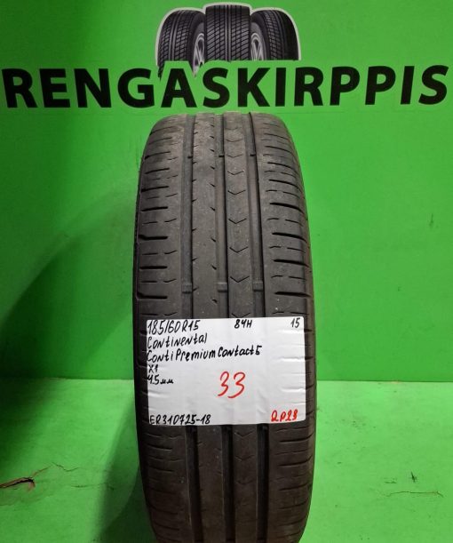 185/60R15 Continental ContiPremiumContact 5 84H kesä 4,5mm / 2P23