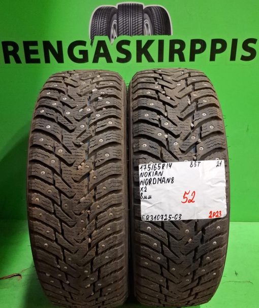 175/65R14 Nokian Nordman 8 86T nasta 8mm / 2P23