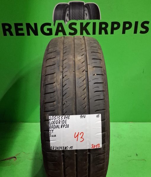 205/55R16 Goodride Radial RP28 91V kesä 5mm / 3P13