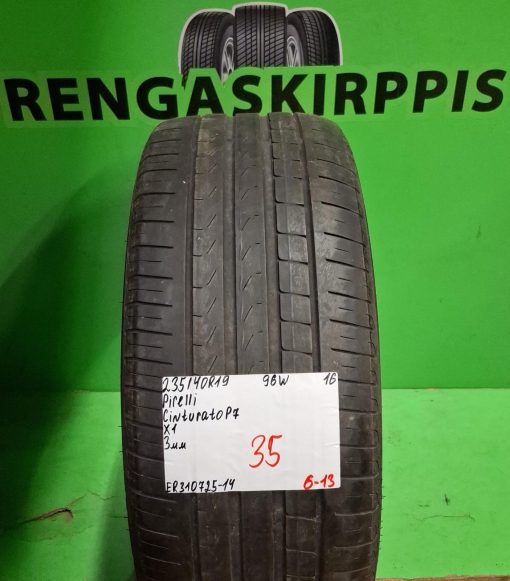 235/40R19 Pirelli Cinturato P7 96W kesä 3mm / 6-13