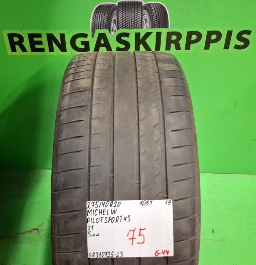 275/40R20 Michelin Pilot Sport 4S 106Y kesä 5mm / 6-44