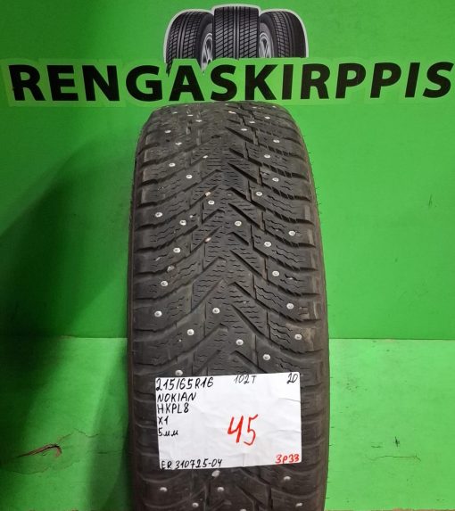 215/65R16 Nokian HKPL 8 102T nasta 5mm / 3P33