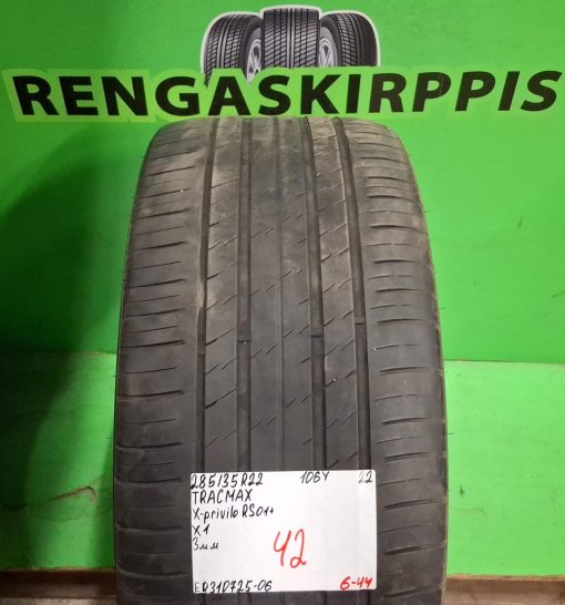 285/35R22 Tracmax X-Privilo RS01+ 106Y kesä 3mm / 6-44