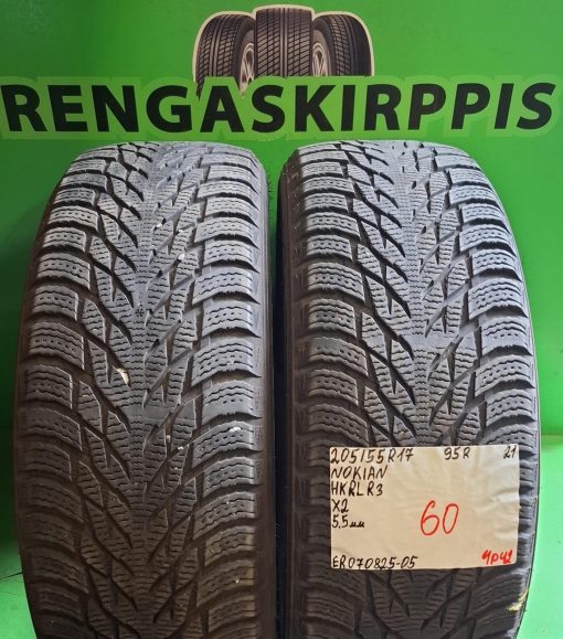 205/55R17 Nokian HKPL R3 95R kitka 5,5mm / 4P42