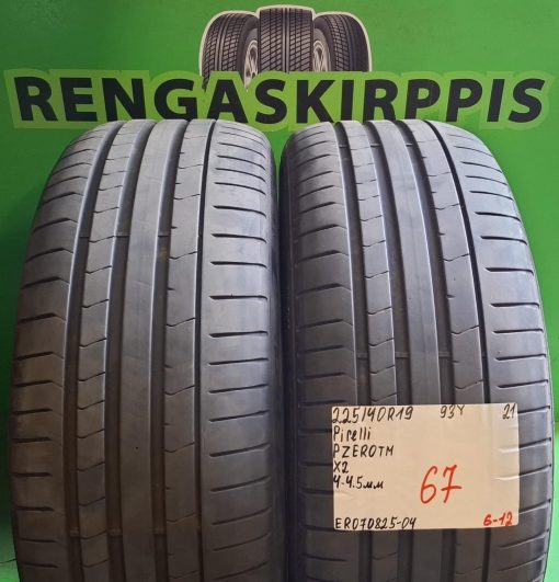 225/40R19 Pirelli PZero TM 93Y kesä 4-4,5mm / 6-12